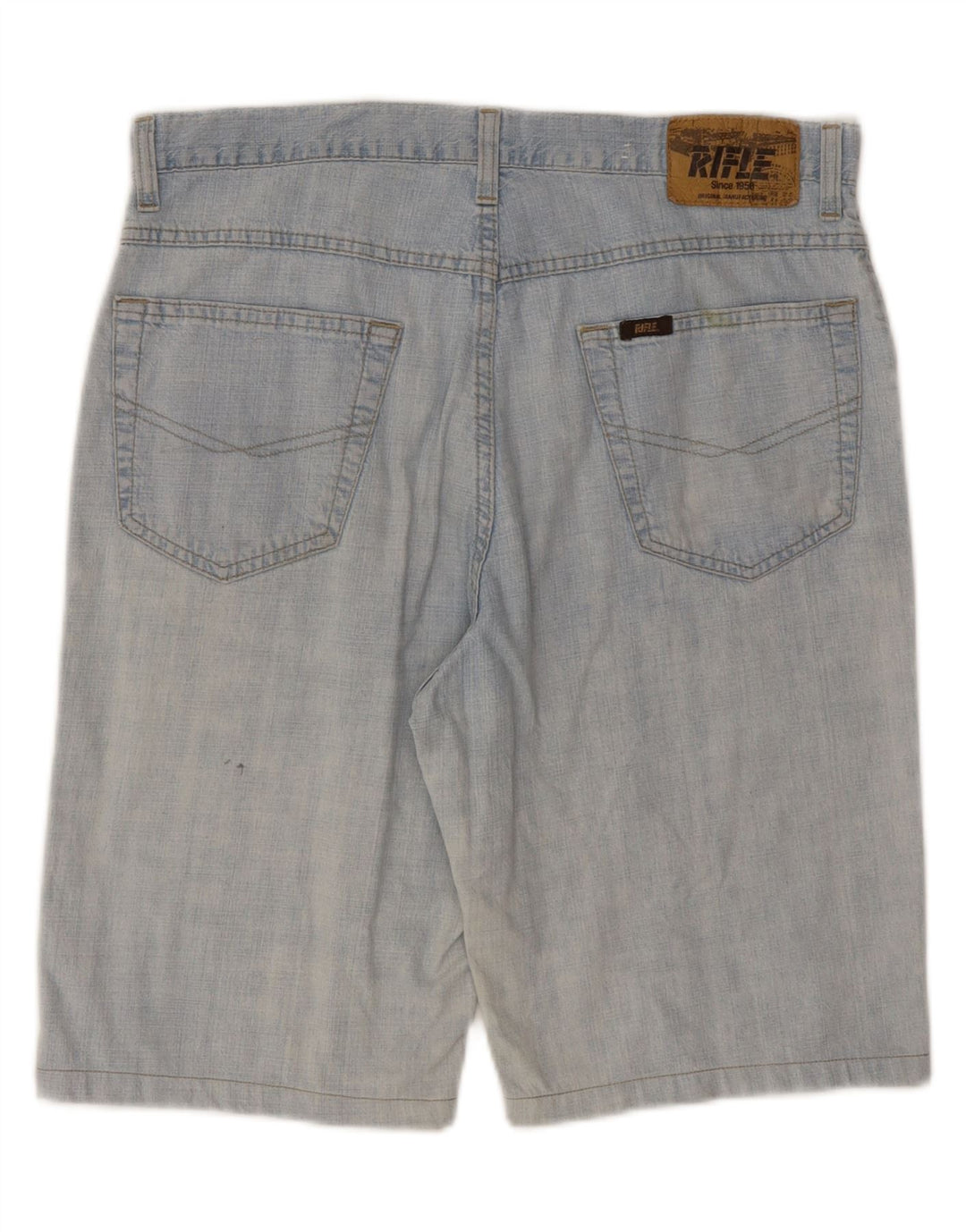 RIFLE Mens Denim Shorts W32 Medium Blue Vintage Rifle and Second-Hand Rifle from Messina Hembry 