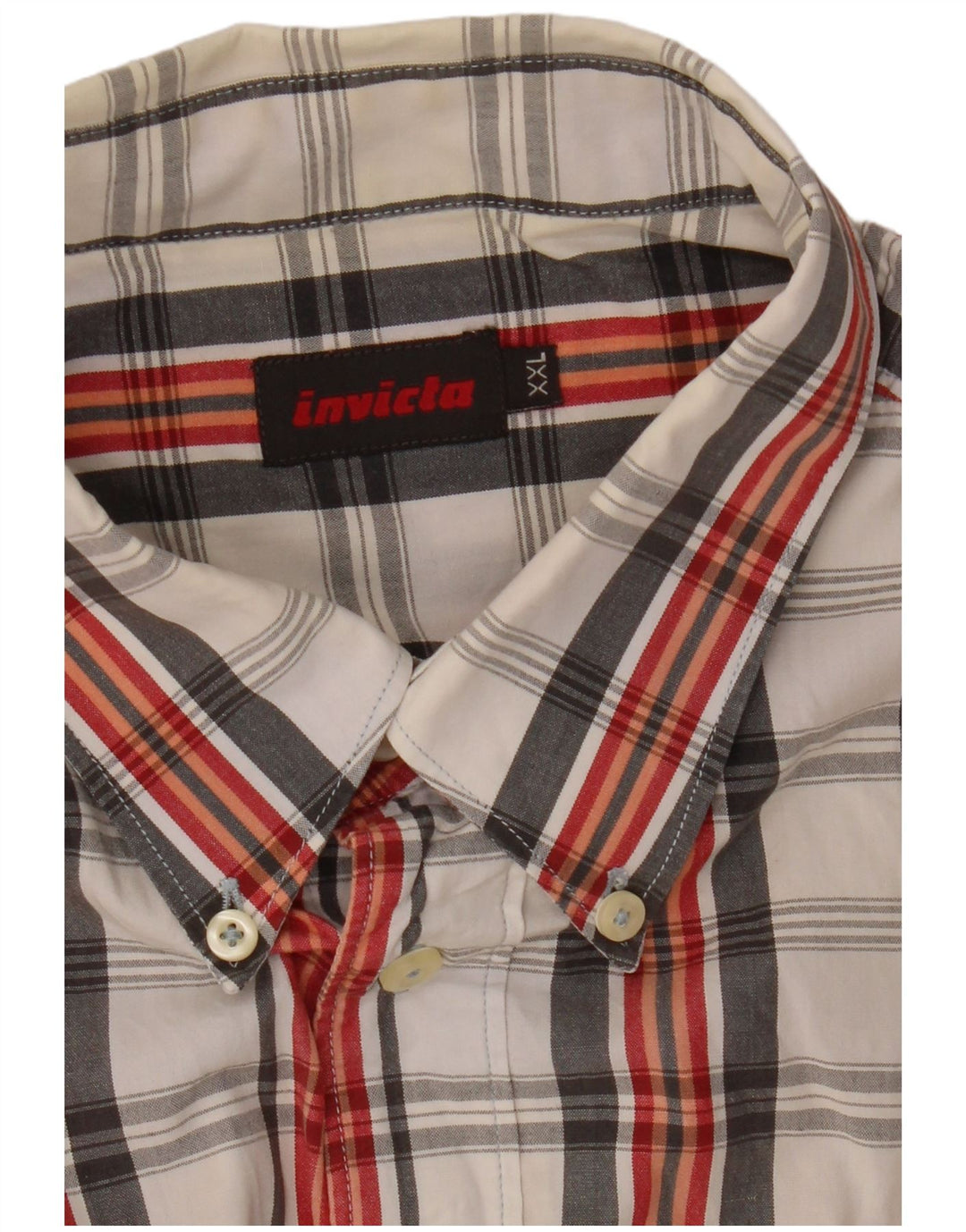 Camisa masculina de manga curta Invicta 2XL xadrez vermelho