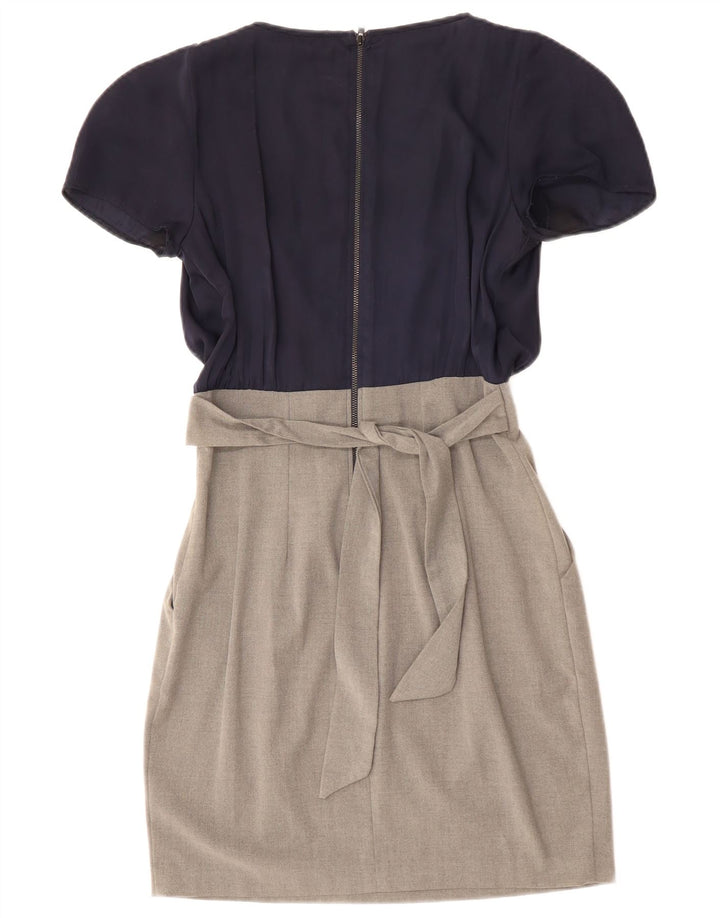 Vestido feminino CLOSET UK 10 pequeno azul marinho em bloco colorido de poliéster