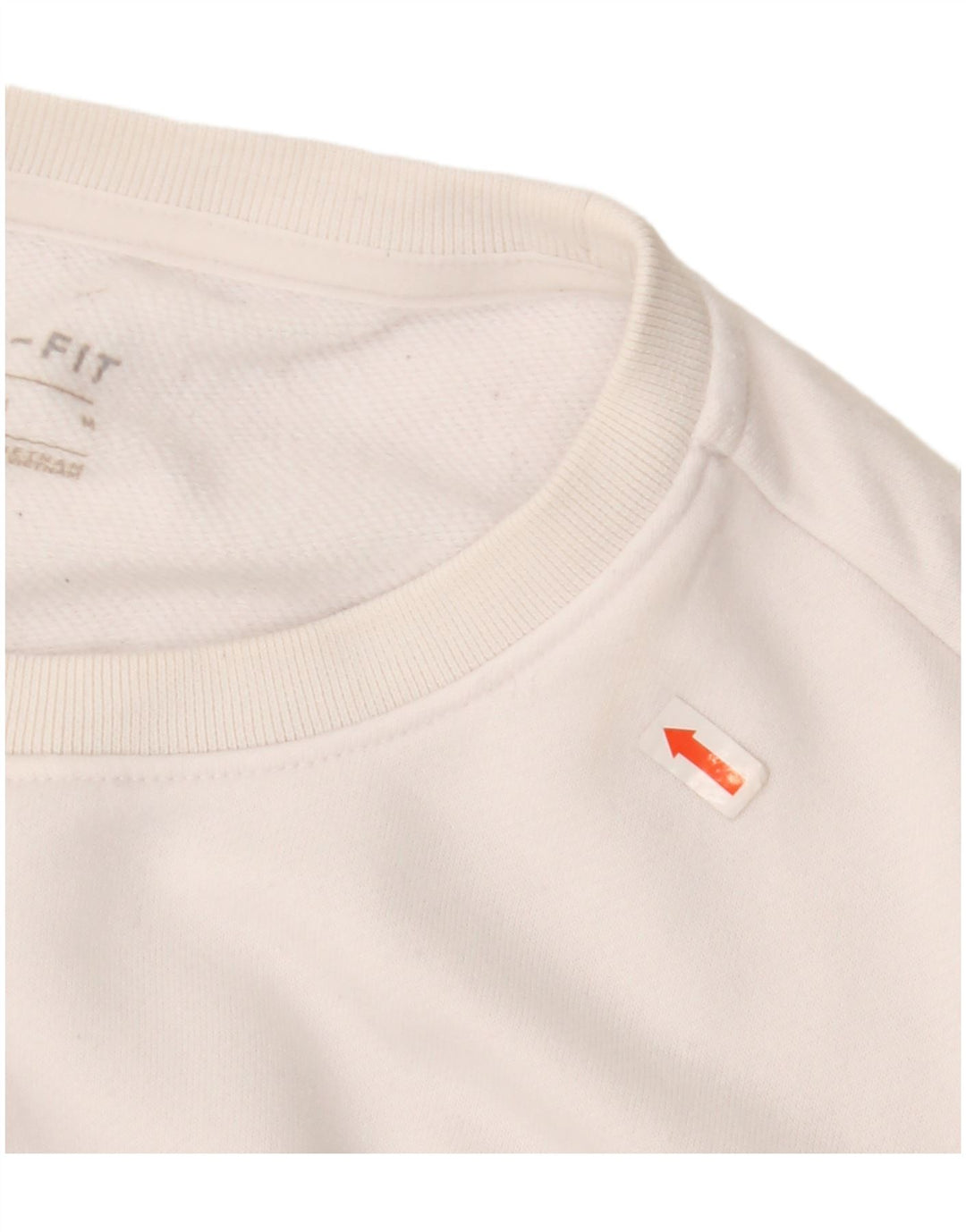 Nike feminino gráfico moletom jumper UK 14 médio branco poliéster