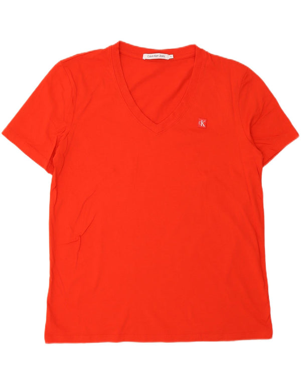 Camiseta masculina CALVIN KLEIN JEANS Top XL de algodão vermelho