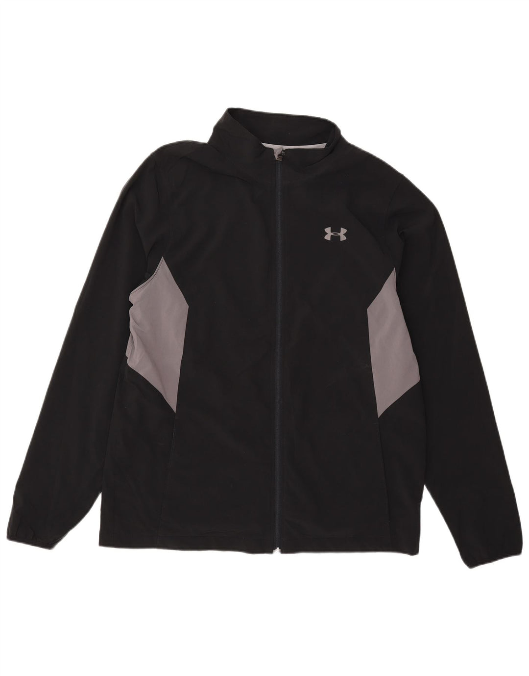 Under Armour Mens Treino Top Jacket Grande Poliéster Colorblock Preto