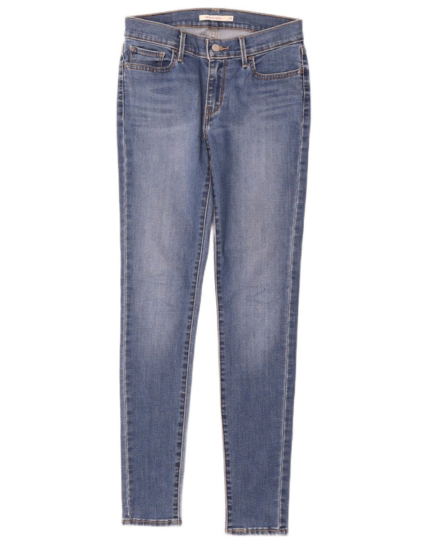 Calça jeans feminina Levi's 710 Super Skinny W28 L30 azul algodão