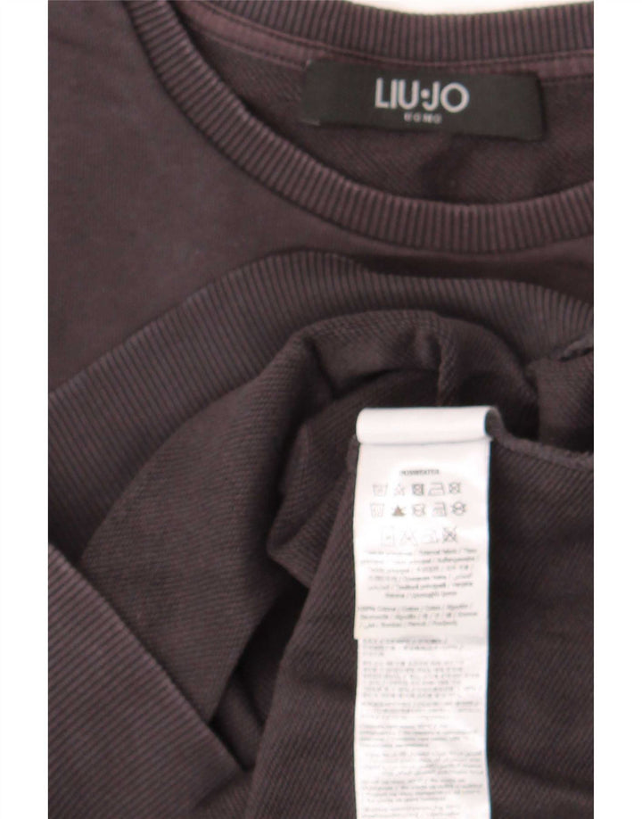 Liu Jo moletom masculino jumper grande algodão cinza