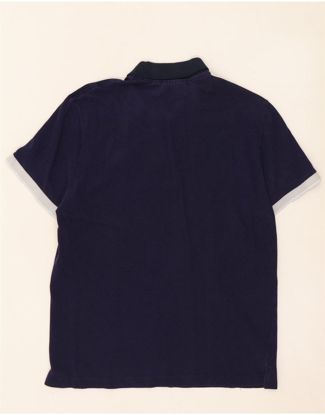 Camisa polo masculina LACOSTE Regular Fit tamanho 4 médio algodão azul marinho