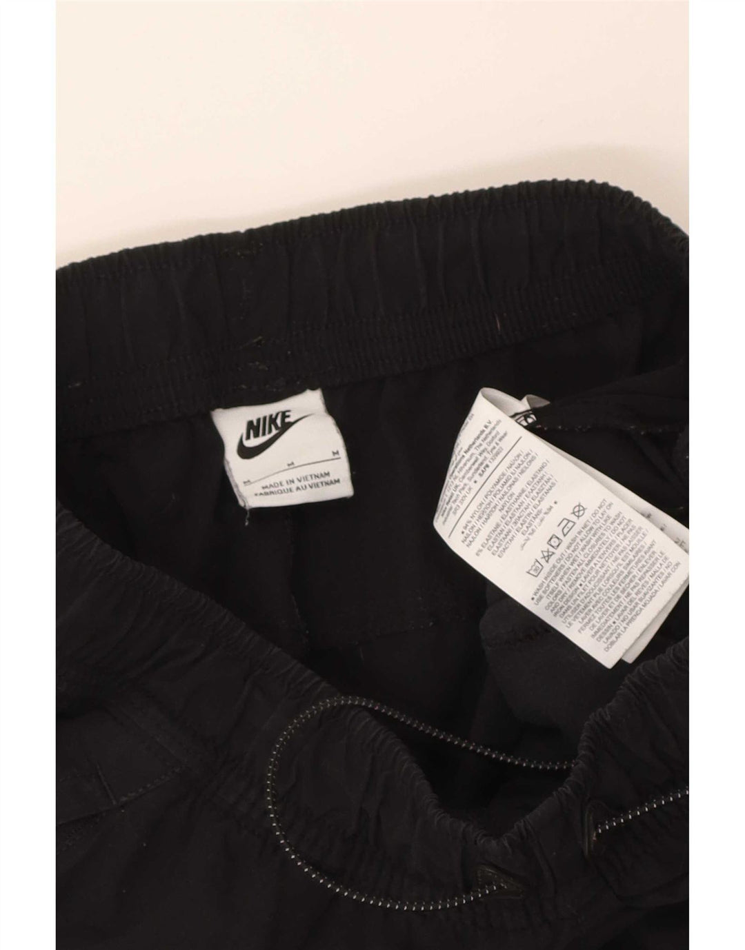 Nike Mens Graphic Joggers Cargo Calças Médio W30 L30 Preto Nylon