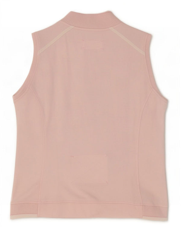 Jaqueta feminina Champion Easy Fit sem mangas para treino UK 14 rosa médio