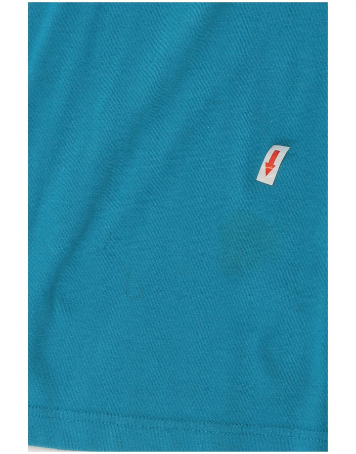 Camiseta Adidas Menino Graphic 15-16 Anos Azul Poliéster