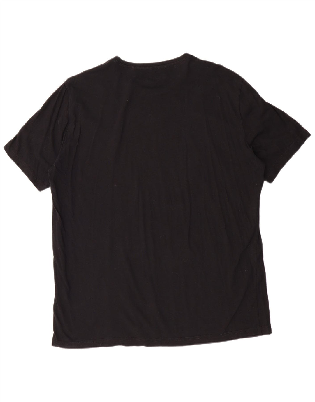 MUSTANG Mens Graphic T-Shirt Top XL Black Cotton