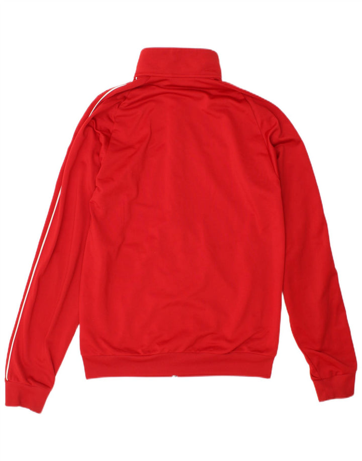 Adidas Mens Tracksuit Top Jacket Pequeno Poliéster Vermelho