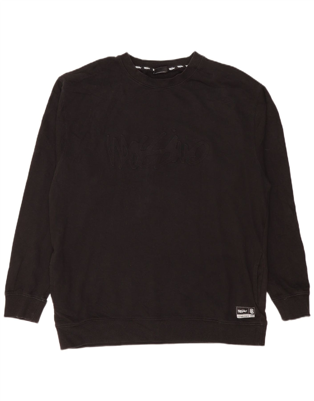 Moletom gráfico masculino MOSSIMO Jumper XL algodão preto