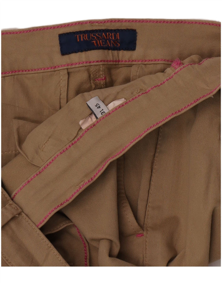 Calça Chino Slim Feminina Trussardi W31 L29 Bege