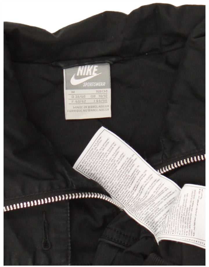 Jaqueta bomber feminina Nike UK 10/12 médio algodão preto