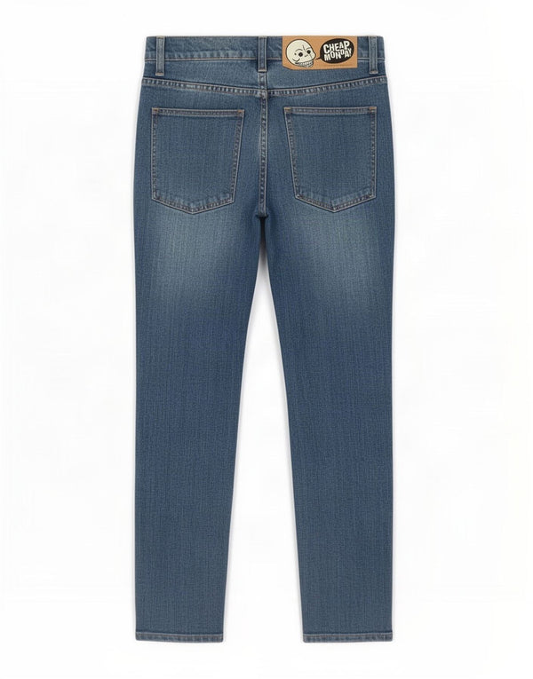 Barato Segunda-feira Mens Slim Jeans W31 L27 Algodão Azul