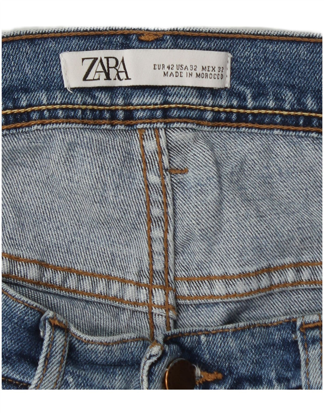 Zara Mens Slim Jeans EU 42 Grande W32 L30 Azul