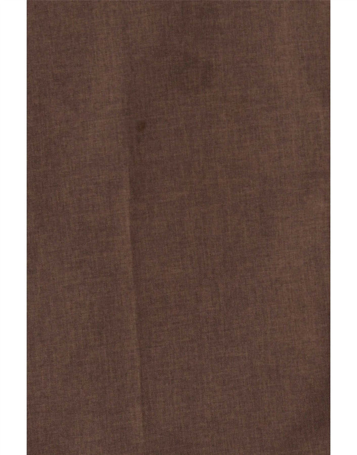 Farah Calça masculina reta casual W42 L29 marrom poliéster clássico