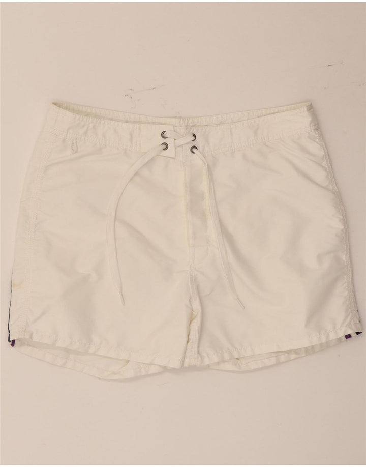 Shorts de natação masculino Sundek grande poliéster branco