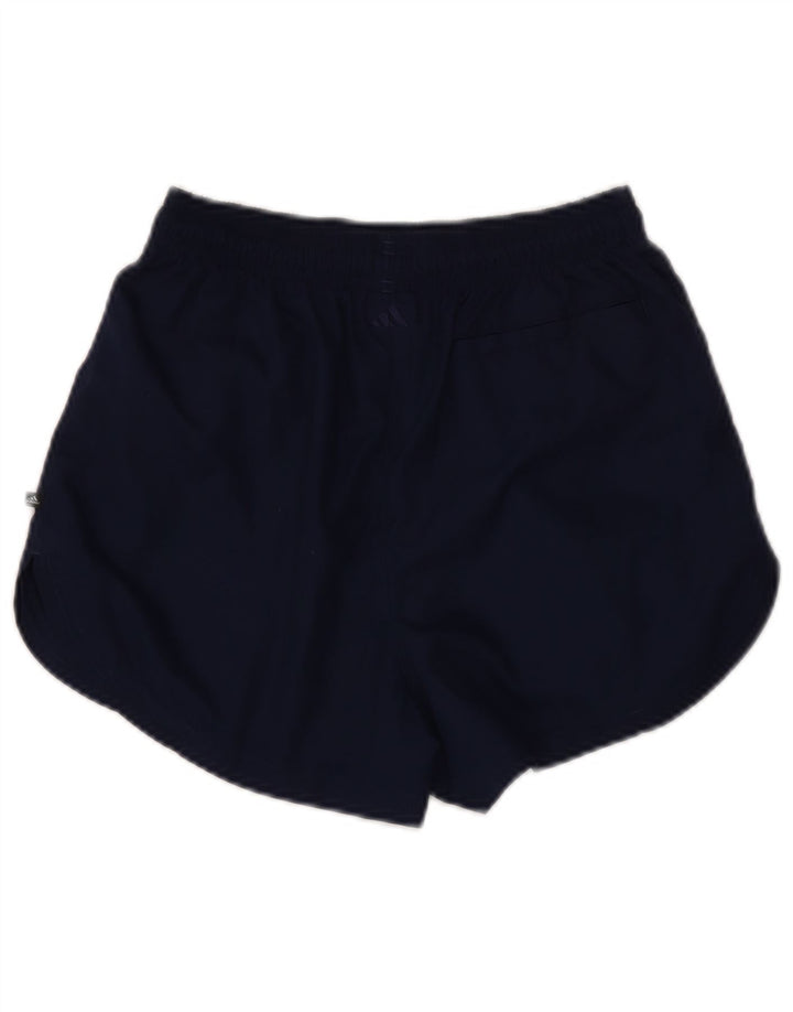 Shorts esportivos femininos Adidas UK 12 poliéster azul marinho médio