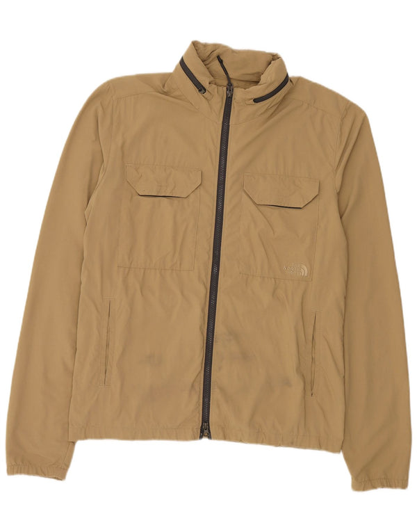 Jaqueta de chuva masculina The North Face com capuz e ajuste solto UK 36 Nylon bege pequeno