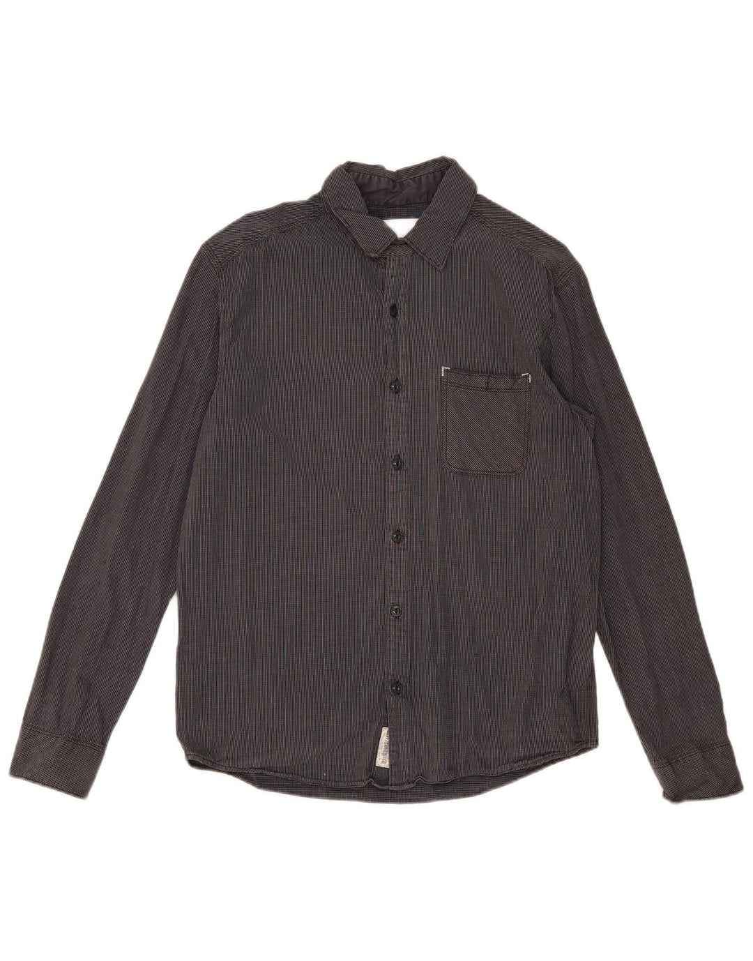 Camisa masculina Levi's Standard Fit algodão xadrez cinza médio