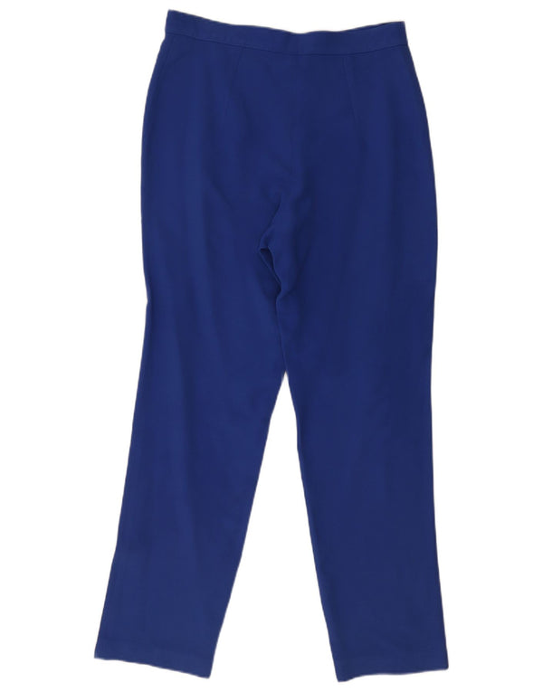 Calça casual feminina vintage cônica W30 L30 azul