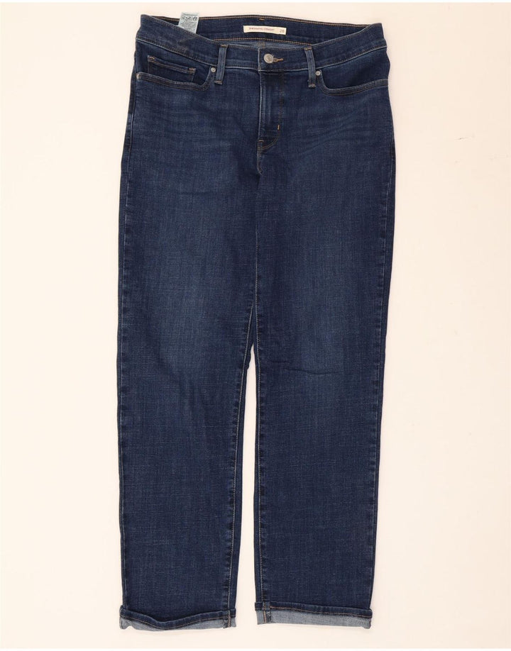 Calça jeans feminina Levi's 314 Shaping Straight W28 L27 azul algodão