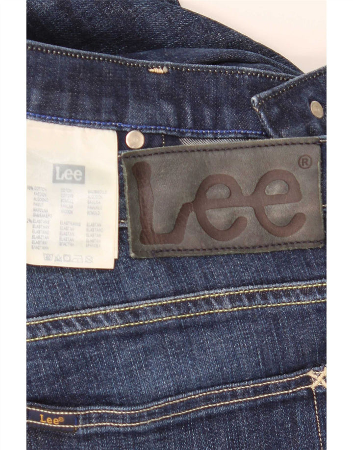 Lee Mens Powell Straight Jeans W33 L31 Azul Algodão