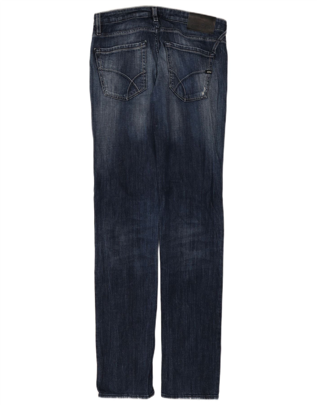 Gas Womens Slim Jeans W30 L34 Azul Algodão
