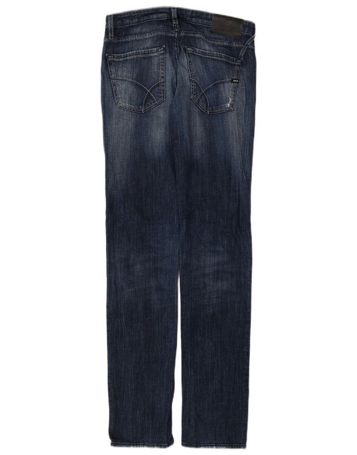 Gas Womens Slim Jeans W30 L34 Azul Algodão