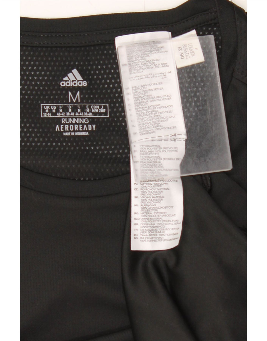 Camiseta Adidas Aeroready Feminina Top UK 12/14 Médio Preto Poliéster