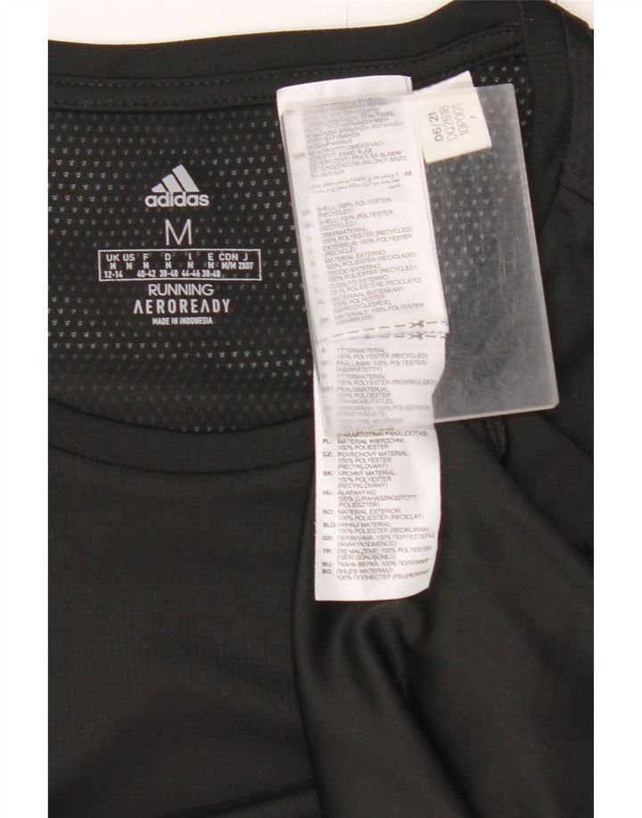 Camiseta Adidas Aeroready Feminina Top UK 12/14 Médio Preto Poliéster