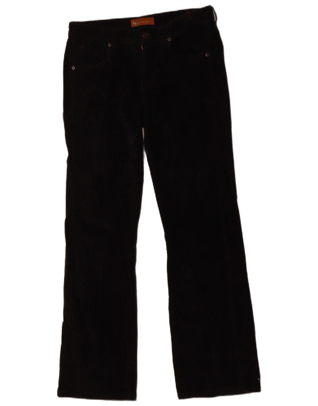 Jeans retos femininos Lee EUA 5/6 médio W30 L30 preto