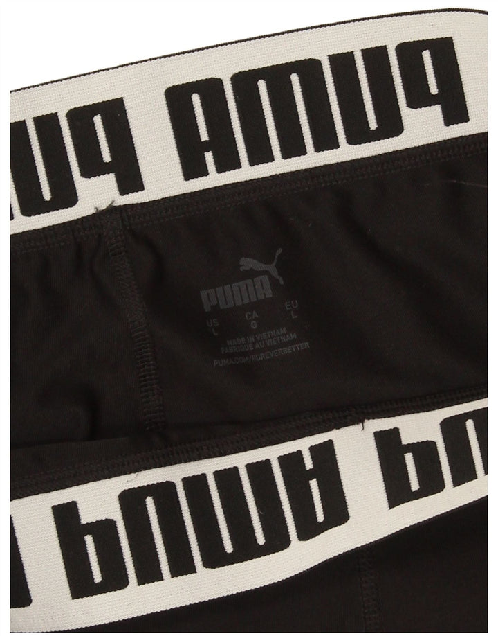 Leggings Puma Feminino Graphic Crop UK 14 Grande Preto