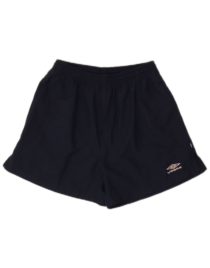 Shorts esportivos masculinos Umbro pequenos poliéster azul marinho