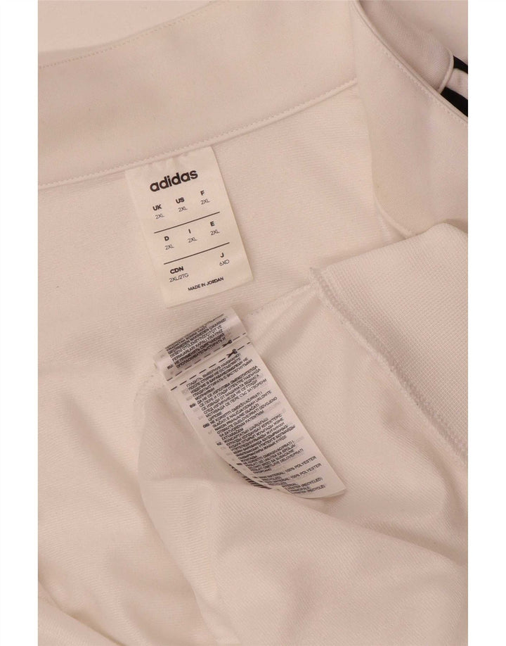 Adidas Mens Treino Top Jaqueta 2XL Poliéster Branco