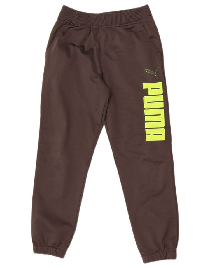 Calça de treino Puma Boys Graphic Joggers 7-8 anos pequeno cinza