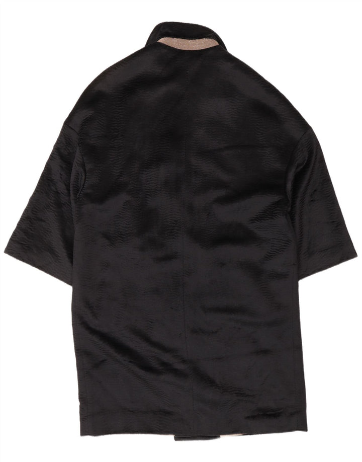 BRUNELLO CUCINELLI Casaco feminino duplo breasted UE 40 pequeno preto clássico