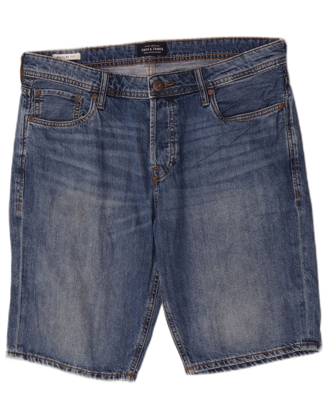 Shorts jeans masculino Jack & Jones Regular Fit grande W34 azul