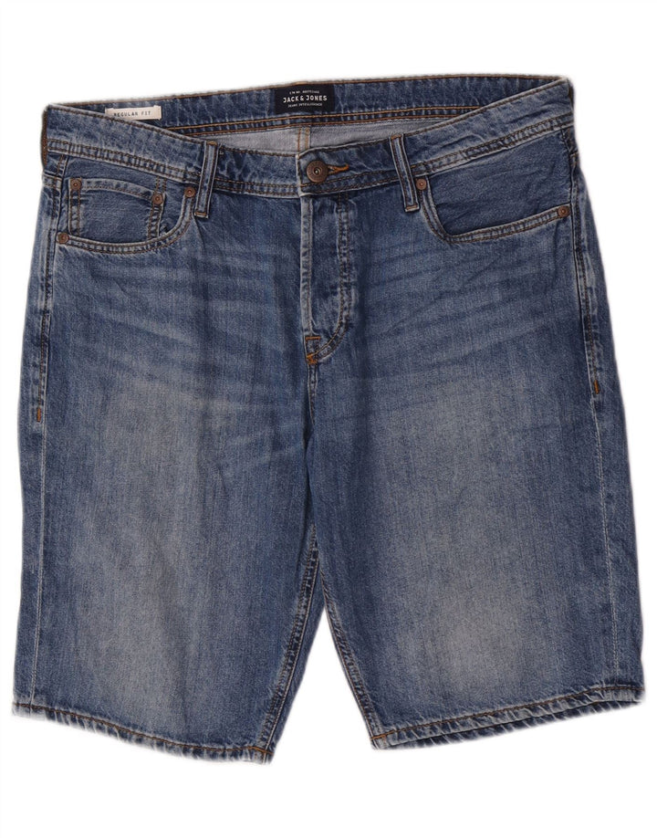 Shorts jeans masculino Jack & Jones Regular Fit grande W34 azul