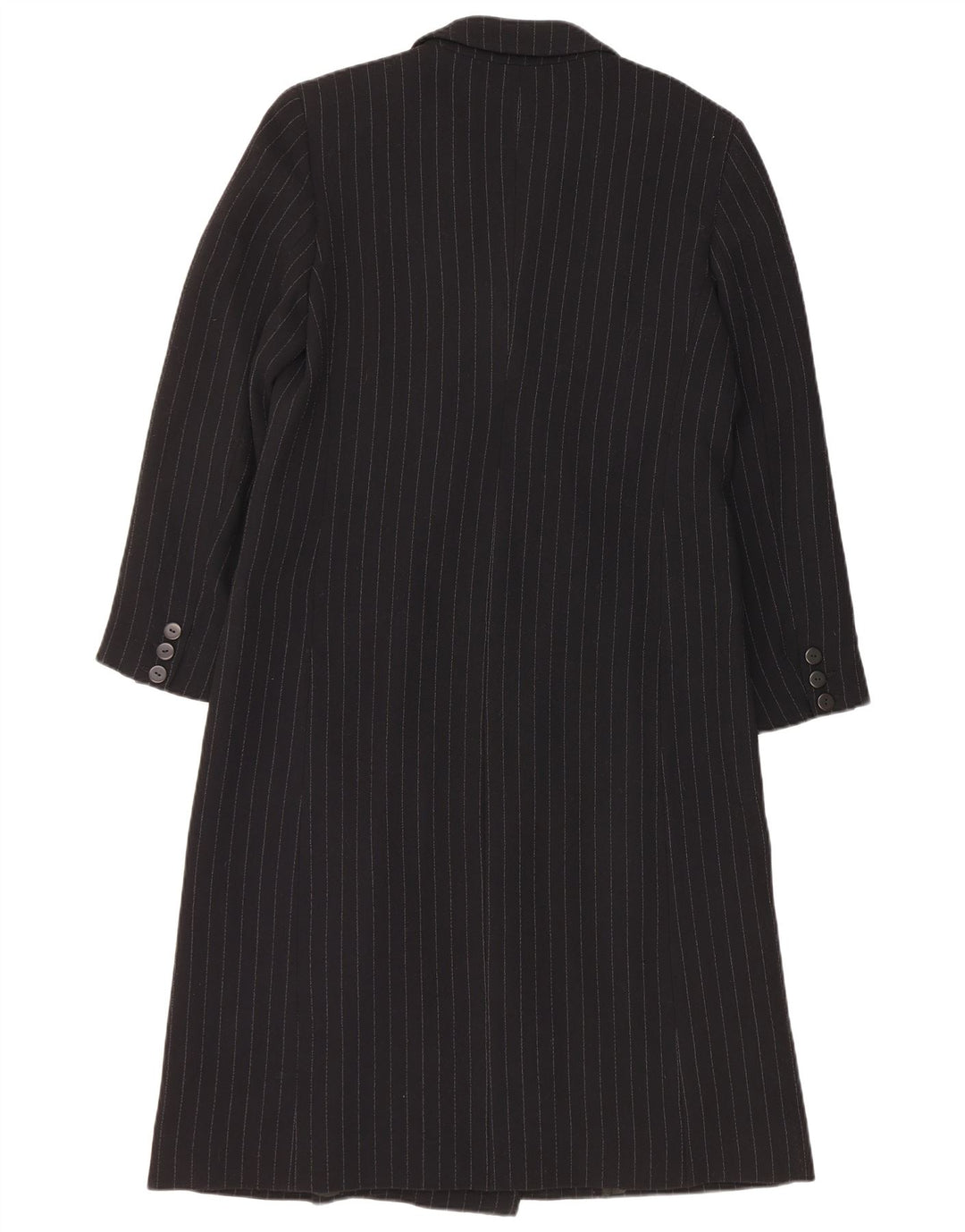 Sobretudo feminino Krizia IT 42 médio preto listrado viscose