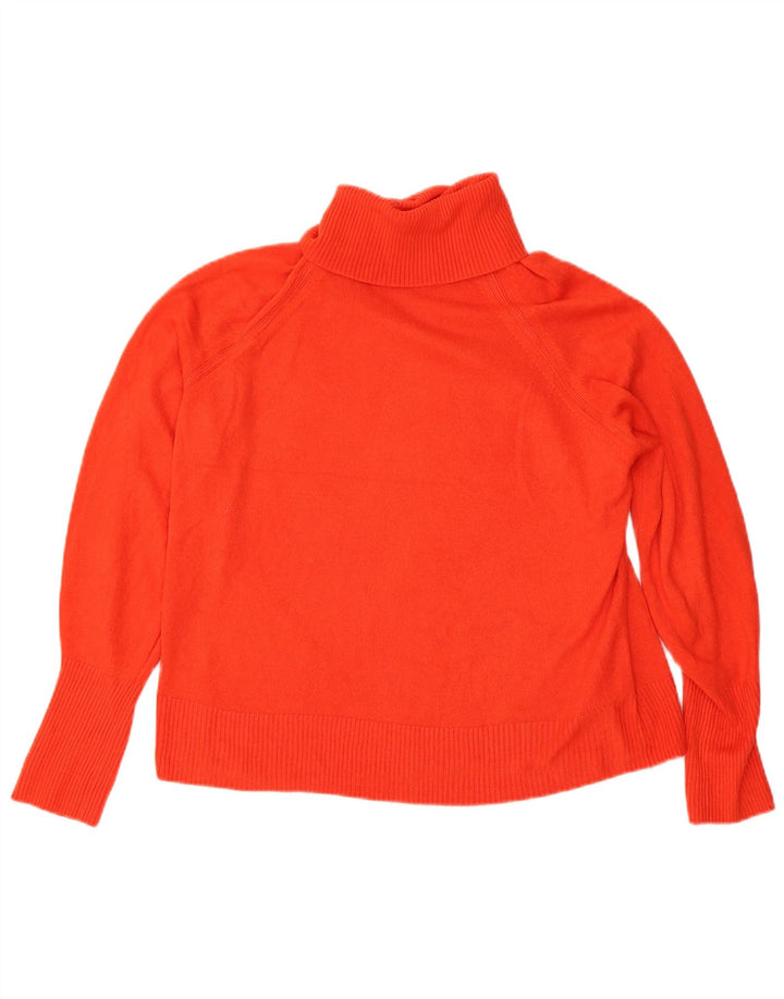 Suéter feminino Marks & Spencer com gola redonda Reino Unido 16 grande vermelho