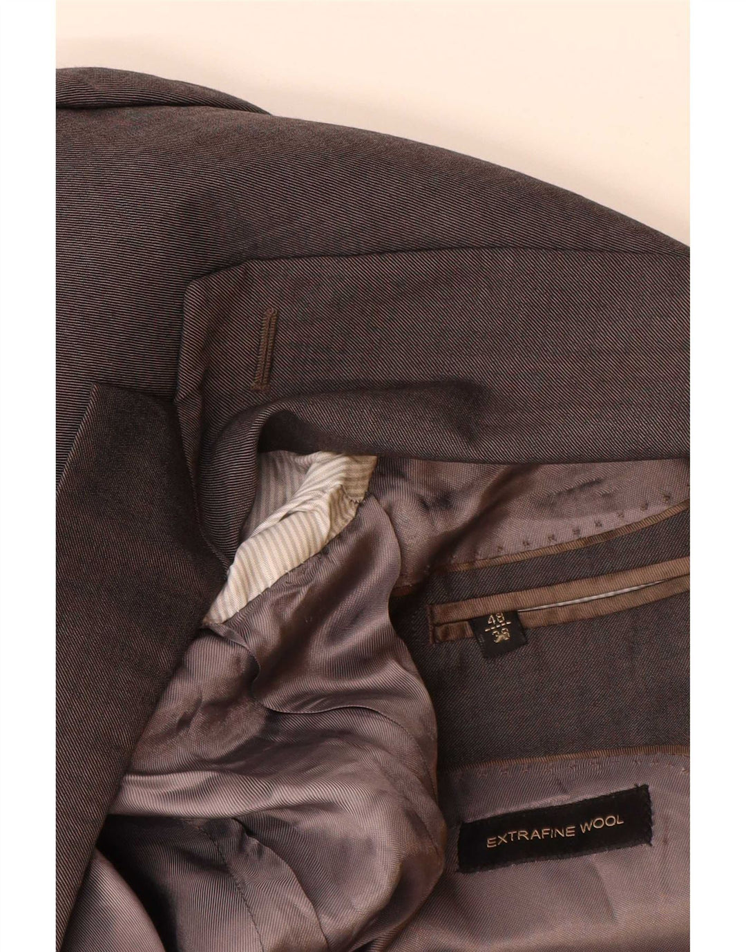 Jaqueta blazer masculina Massimo Dutti com 2 botões EU 48 lã cinza médio