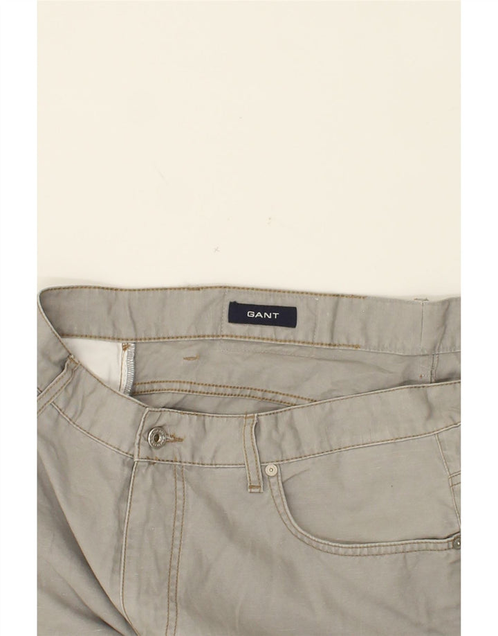 GANT Womens Tyler Regular Straight Casual Trousers W38 L27 Grey Cotton Vintage Gant and Second-Hand Gant from Messina Hembry 