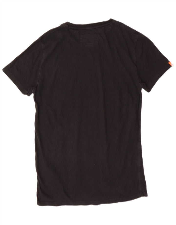 Camiseta masculina Superdry Top pequeno algodão preto