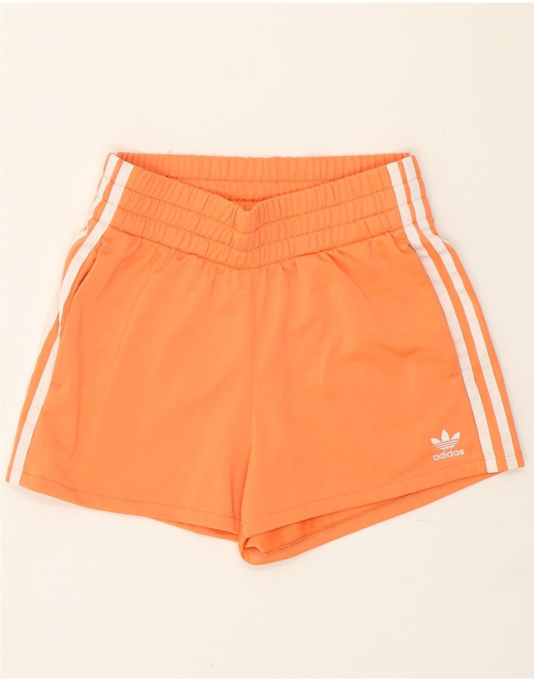 Shorts esportivos femininos Adidas UK 6 XS laranja poliéster