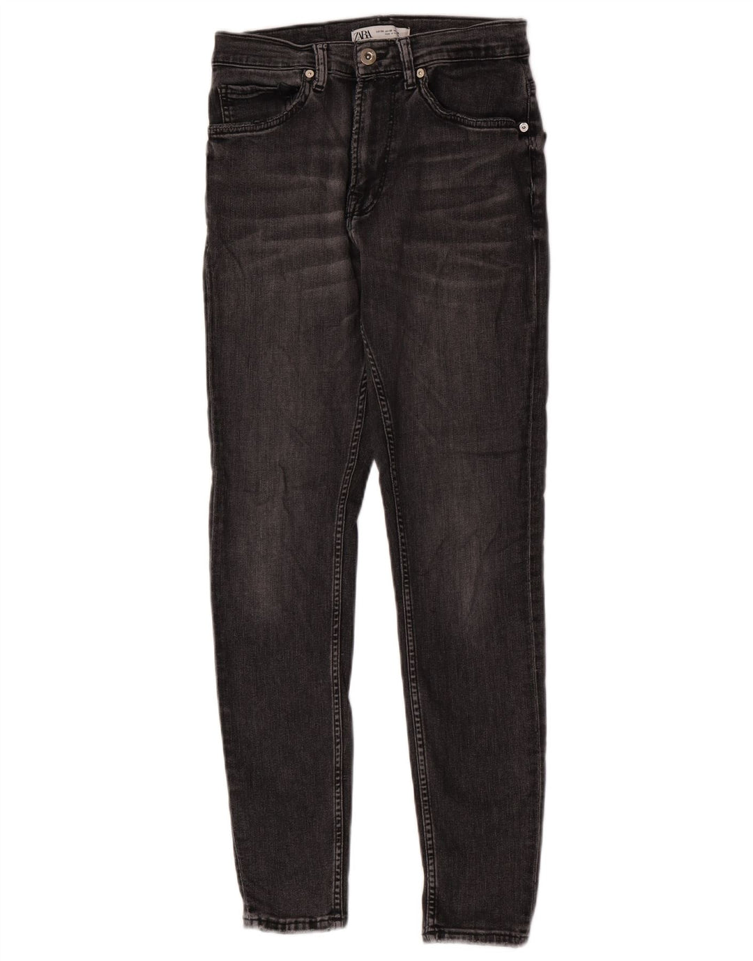 Zara Mens Jeans Skinny EU 38 Pequeno W30 L29 Cinza