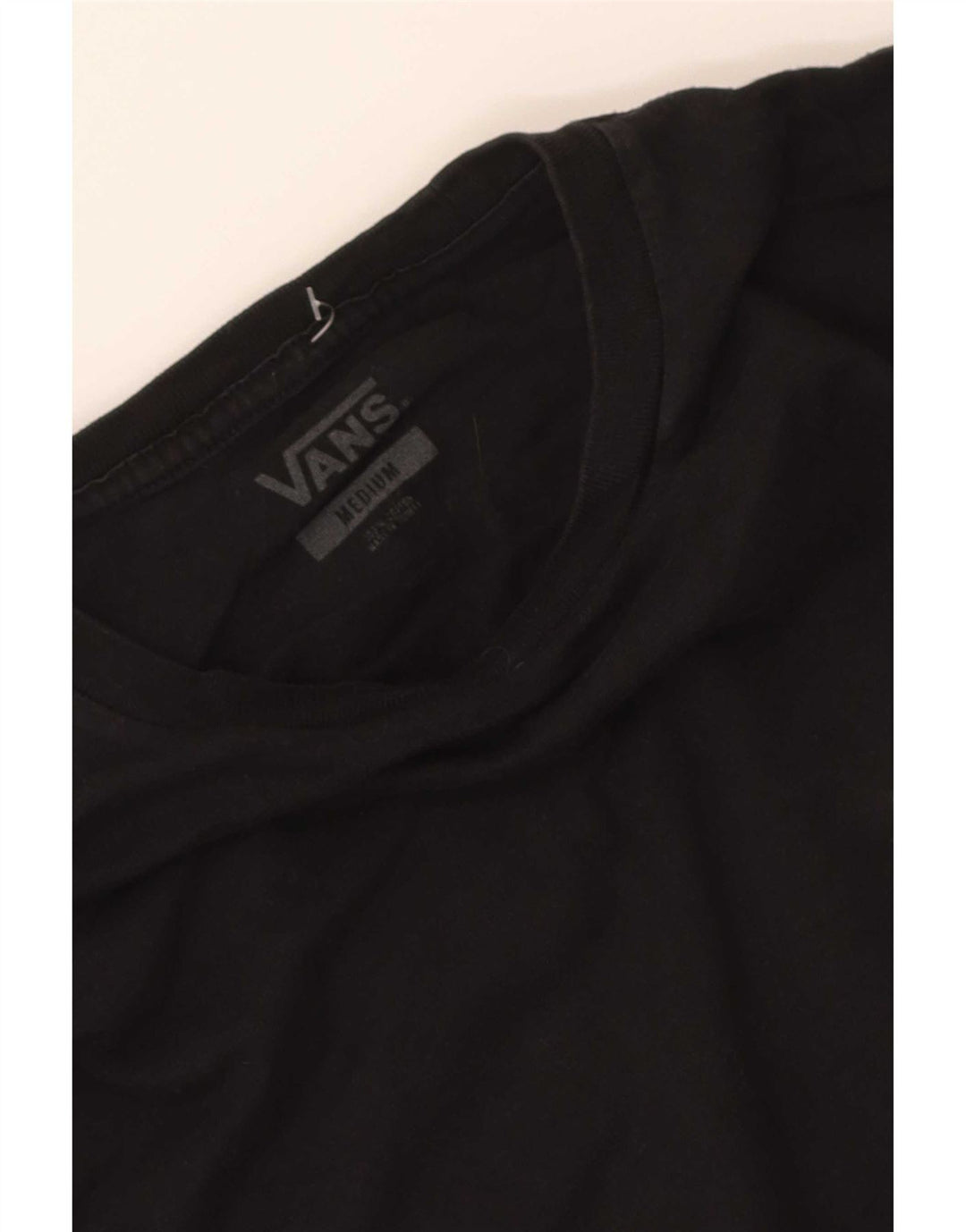 Vans Mens Graphic Top Manga Longa Médio Algodão Preto