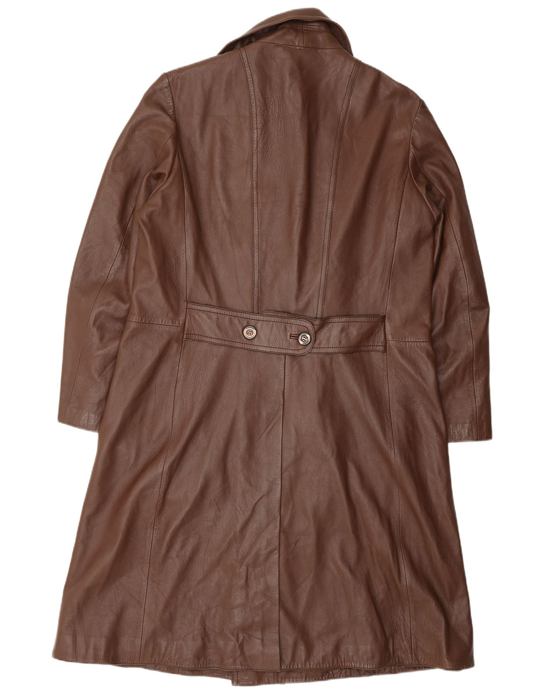 Casaco de couro masculino VINTAGE Reino Unido 38 couro marrom médio