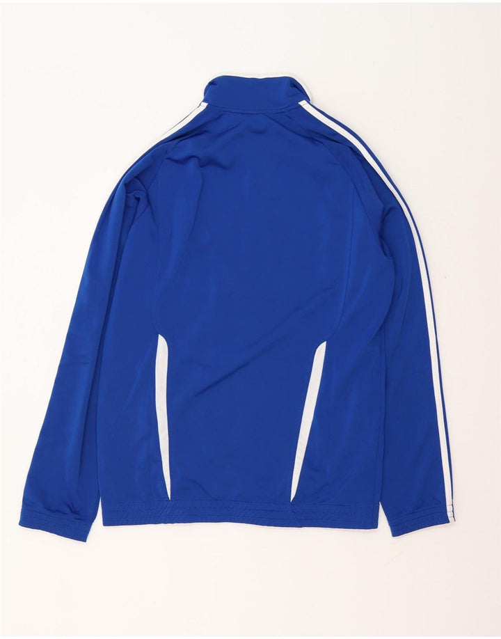 Adidas Mens Treino Top Jaqueta Pequena Azul Colorblock Poliéster