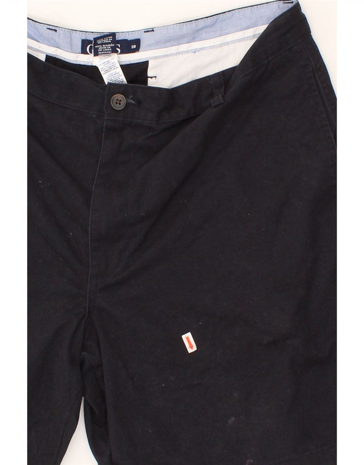 CHAPS Mens Chino Shorts W38 XL Black Cotton Vintage Chaps and Second-Hand Chaps from Messina Hembry 